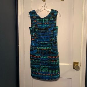 Plenty by Tracy Reese Vanessa print dress shift 8